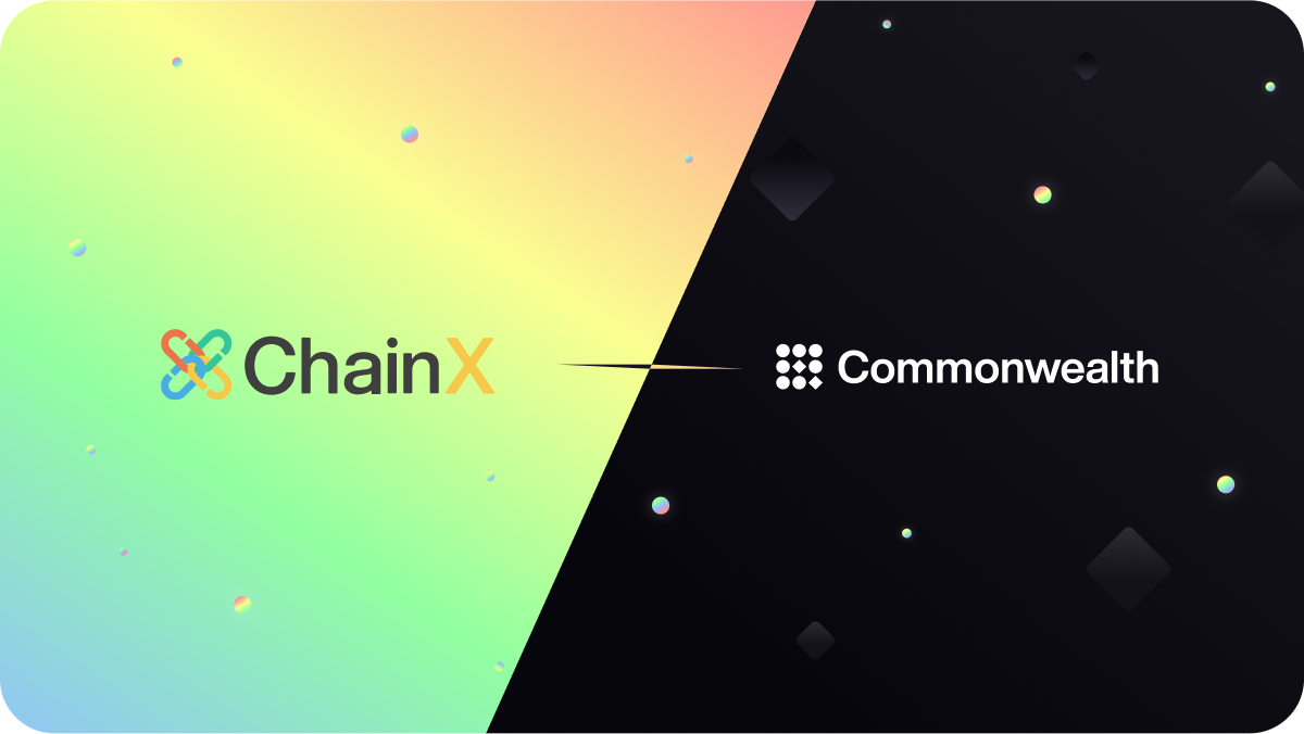 Commonwealth x ChainX Join Forces in New Partnership