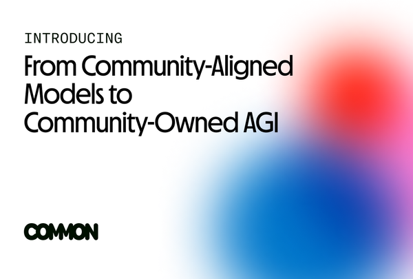 From Community-Aligned Models to Community-Owned AGI