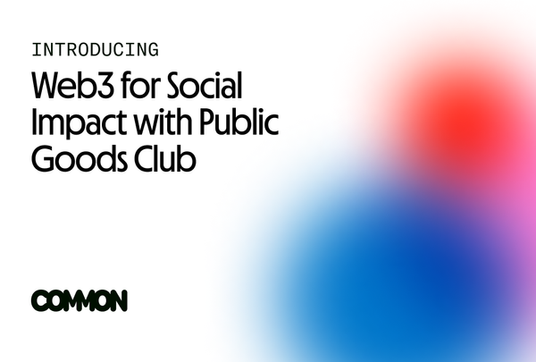 Web3 for Social Impact with Public Goods Club